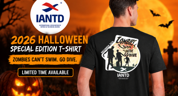 Zombies Can’t Scuba Dive: IANTD Releases Limited-Edition 2026 Halloween T-Shirt